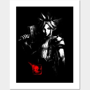 1st Class SOLDIER ink - Final Fantasy Cloud Strife - Video Game Posters and Art